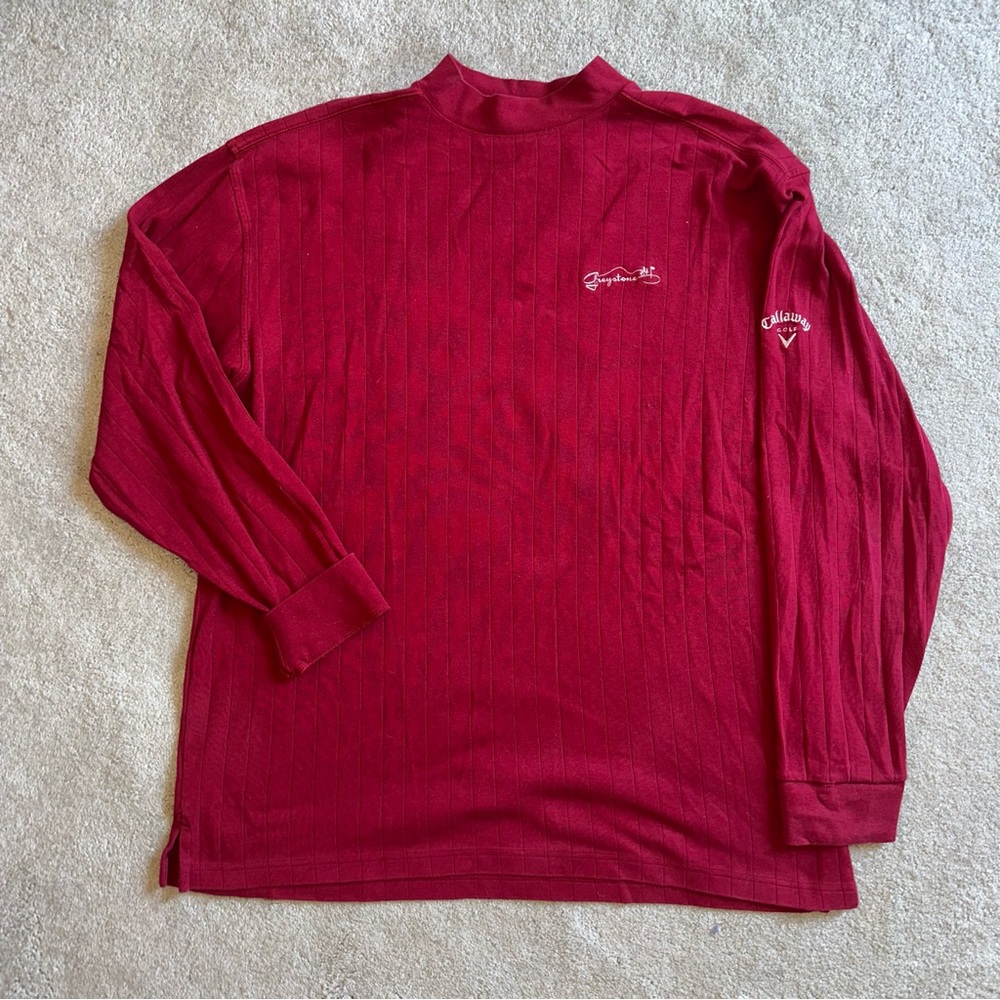 Callaway Men's Burgundy Long Sleeve Tee